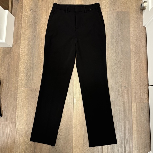 Uniqlo Smart Comfort Straight Ankle Pants Size S Black - Picture 2 of 4